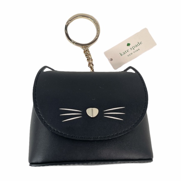 Kate Spade Cat Key Fob Purse Charm, Black - Picture 5 of 5